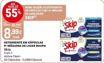 Skip - Detergente Em Capsulas P/Maquina De Lavar Roupa