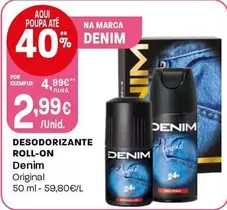 Denim - Desodorizante Roll-On