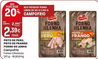 Campofrio - Peito De Peru, Peito De Frango Forno De Lehna 