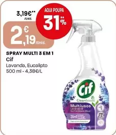 Cif - Spray Multi 3 Em 1