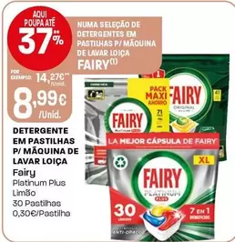 Fairy - Detergente Em Pastilhas P/ Maquina De Lavar Loica