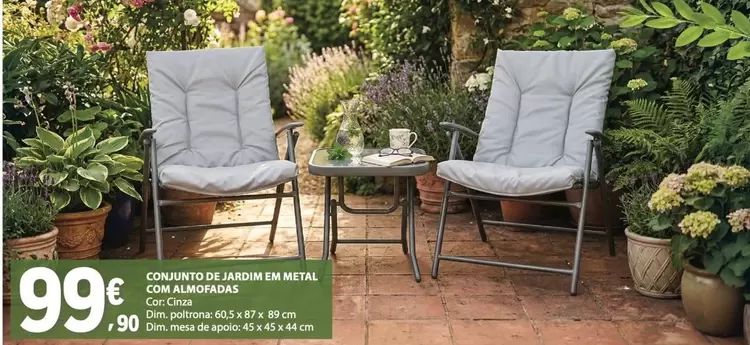 Dim - Conjunto De Jardin En Metál Con Aluminium