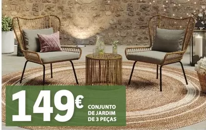 Conjunto De Jardim De 3 Peças