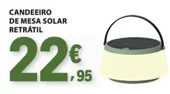 Candeiro De Mesa Solar Retátil
