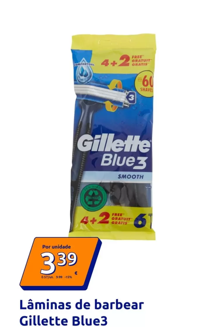 Gillette - Laminas De Barbear Blue3