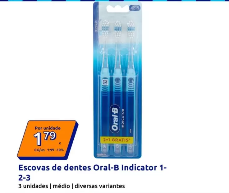 Oral B - Escovas De Dentes Indicator 1/2/3