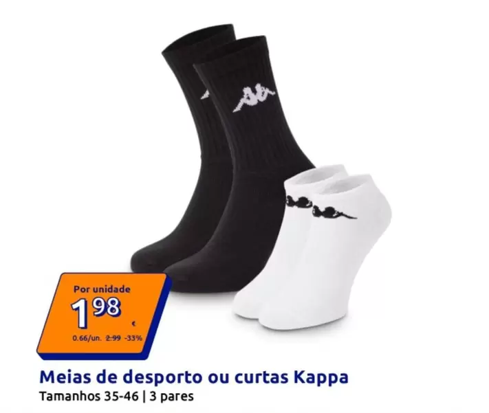 Kappa - Meias De Desporto Ou Curtas