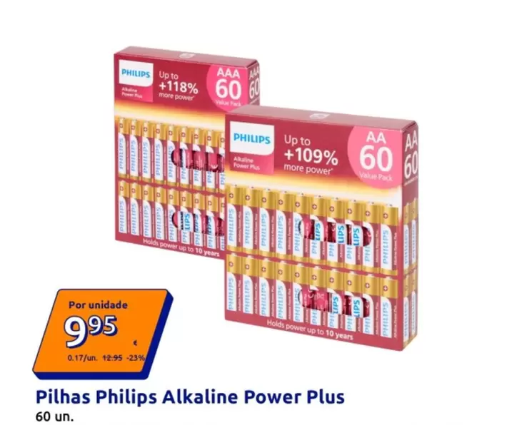 Philips - Pilhas Alkaline Power Plus