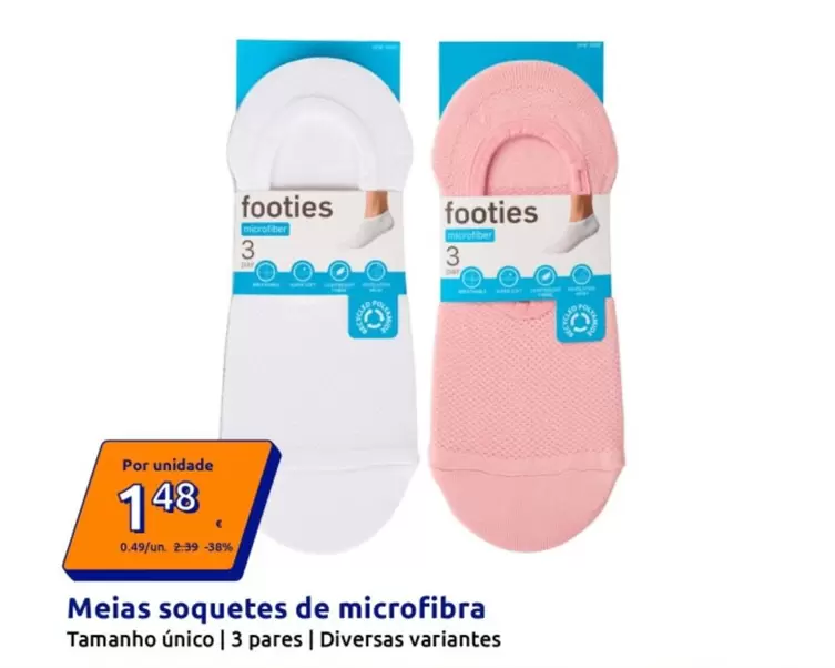 Meias Soquetes De Microfibra