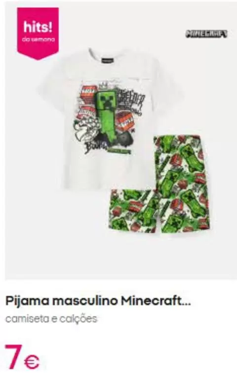 Minecraft - Pijama Masculino
