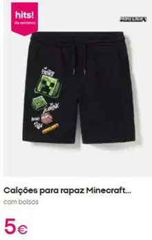Minecraft - Calçoes Para Rapaz