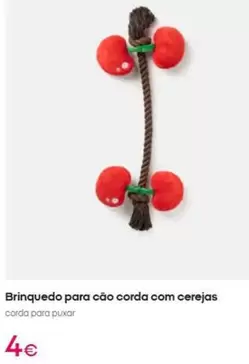 .Com - Brinquedo Para Cão Corda Com Cerejas