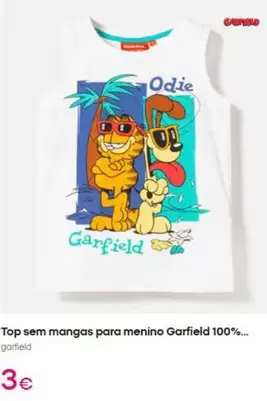 Garfield - Manga Para Menino  100%