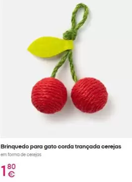 forma+ - Brinquedo Para Gato Corda Trancada Cerejas