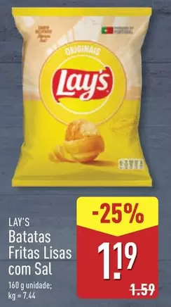 Lay's - Batatas Fritas Lisas Com Sal
