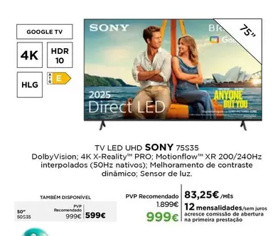 Sony - Tv Led Uhd 75S35
