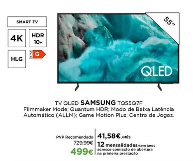 Samsung - Tv Qled Tq55q7f