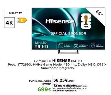 Hisense - Tv Miniled 65u7q
