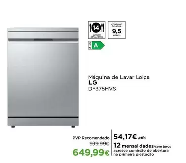 LG - Maquina De Lavar Loiça DF375HVS