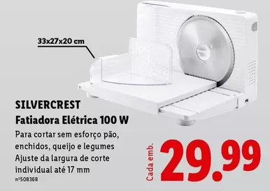 silvercrest - Fatiadora Eléctrica 100 W