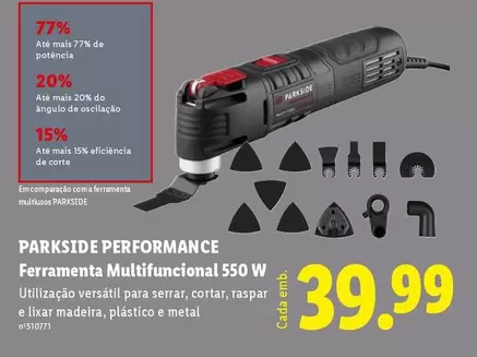 parkside - Performace Ferramenta Multifuncional 550 W