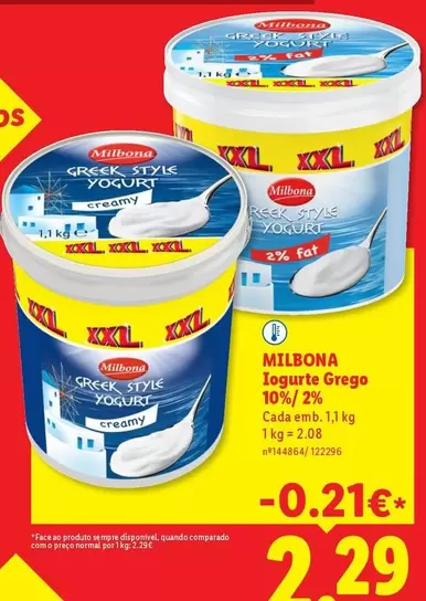 Milbona - Iogurte Grego