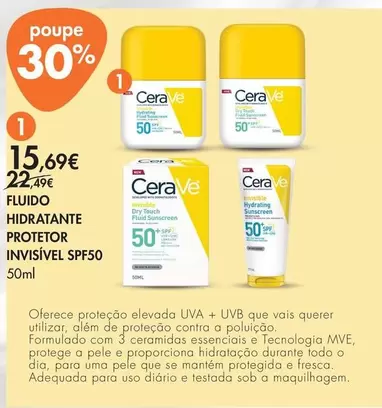 Cerave - Hidratante Protetor Invisível Spf50