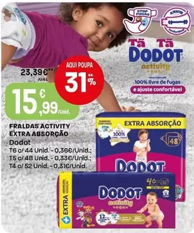 Dodot - Fraldas Activity Extra Absorção