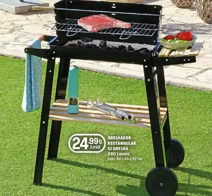 Bbq Lovers - Grelhador Rectangular C/ Grelha