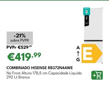 Hisense - Combinado RB372N4AWE