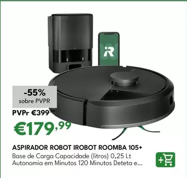 Irobot - Aspirador Robot Roomba 105+