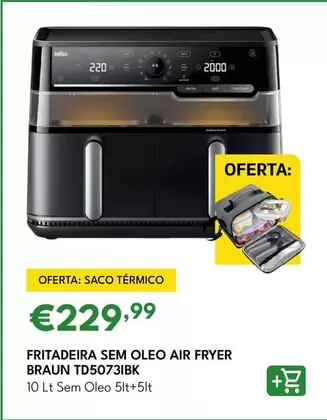 Braun - Fritadeira Sem Oleo Air Fryer TD5073IBK