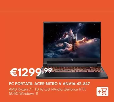 Acer - Pc Portatil Nitro V ANV16-42-847
