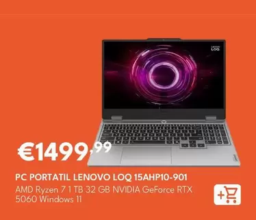 Lenovo - Pc Portatil Loq 15AHP10-901