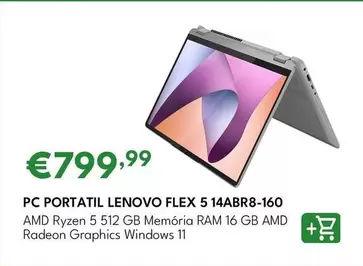 Lenovo - Pc Portatil Flex 5 14ABR8-160 