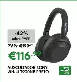 Sony - Auscultador WH-ULT900NB Preto