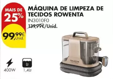 Rowenta - Máquina De Limpeza De Tecidos