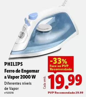 Philips - Ferro De Engomar A Vapor 2000 W