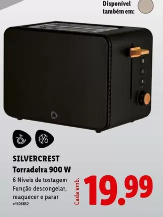 silvercrest - Torradeira 900 W