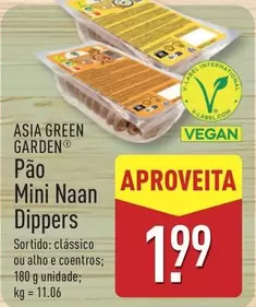 Asia Green Garden - Pão Mini Naan Dippers