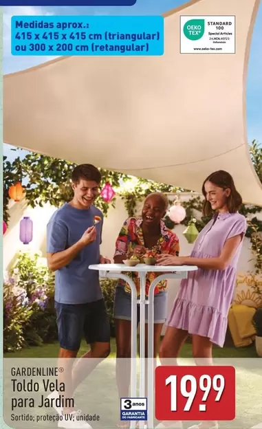 Gardenline - Toldo Vela Para Jardim