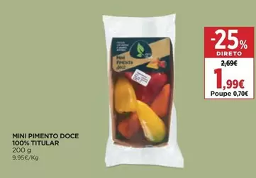 Mini Pimento Doce 100% Titular