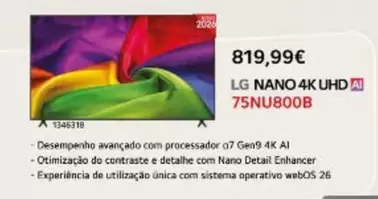 LG - Nano 4k Uhd 75nu800b