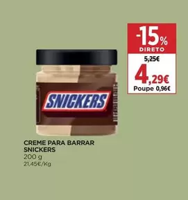 Snickers - Creme Para Barrar