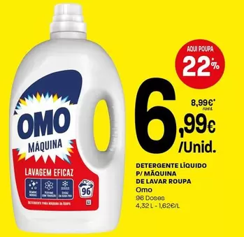 Omo - Detergente Liquido P/ Maquina De Lavar Roupa