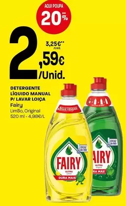 Fairy - Detergente Líquido Manual P/lavar Loica
