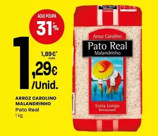 Pato Real - Arroz Carolino Malandinho