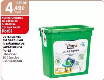 Porsi - Detergente Em Capsulas P/Maquina De Lavar Roupa
