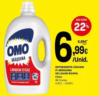 Omo - Detergente Líquido P/Maquina De Lavar Roupa