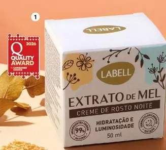 Labell - Creme De Rosto Extrato De Mel